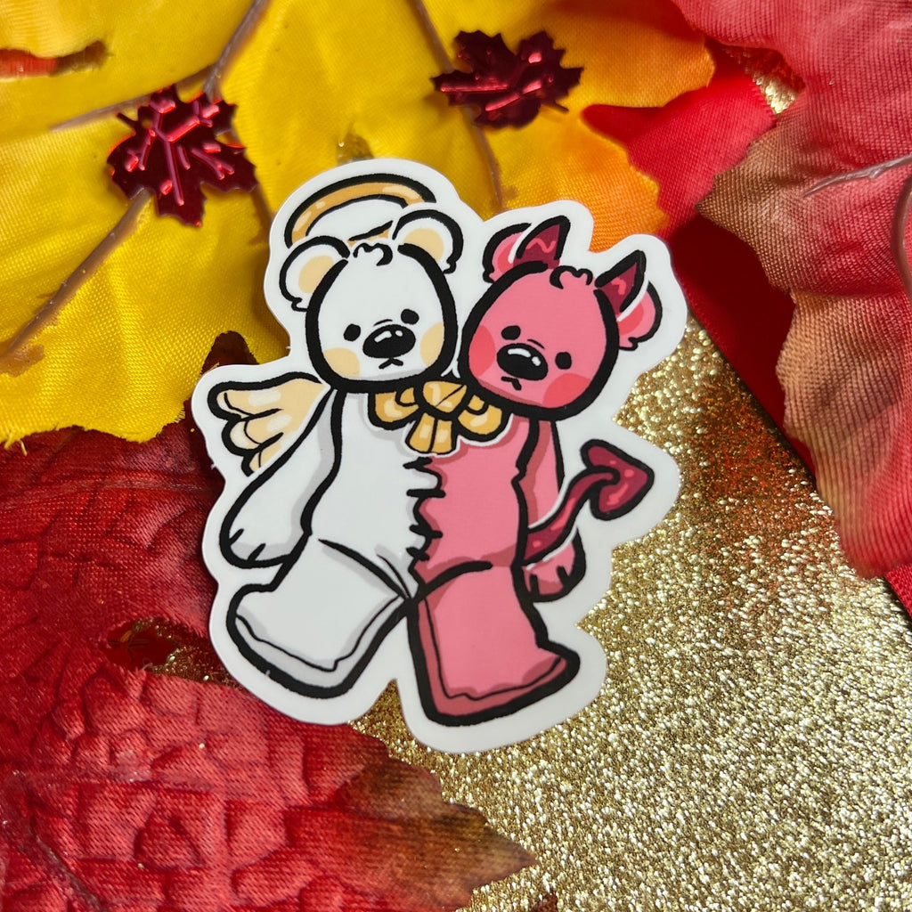 Angel x Demon Stuffed Creature ~ Sticker  Woolblossom   