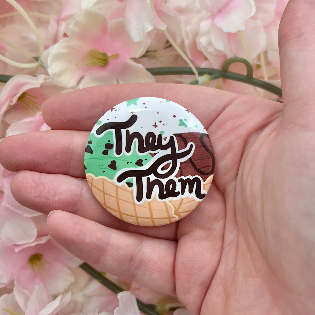 Ice Cream Pronouns ~ Buttons  Woolblossom They/Them  