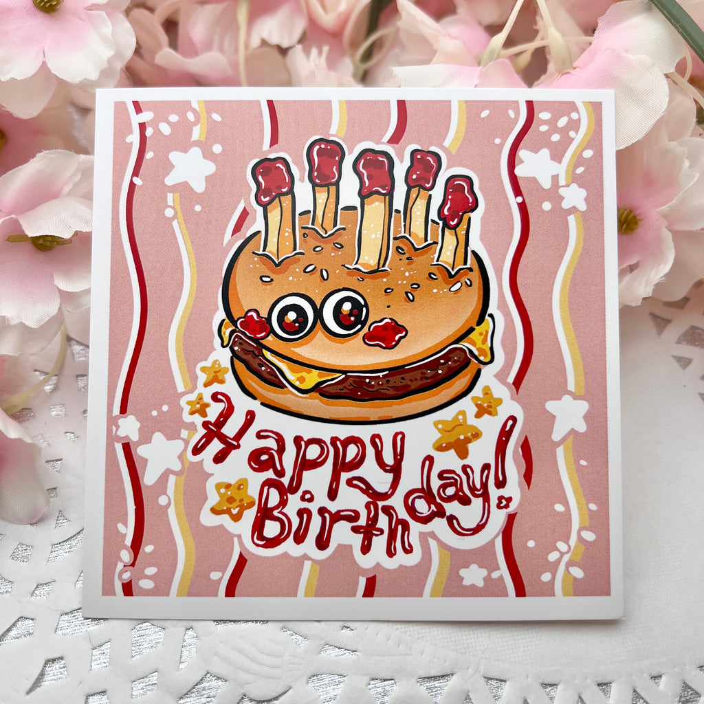 Birthday Burger! ~ Print Print Woolblossom   