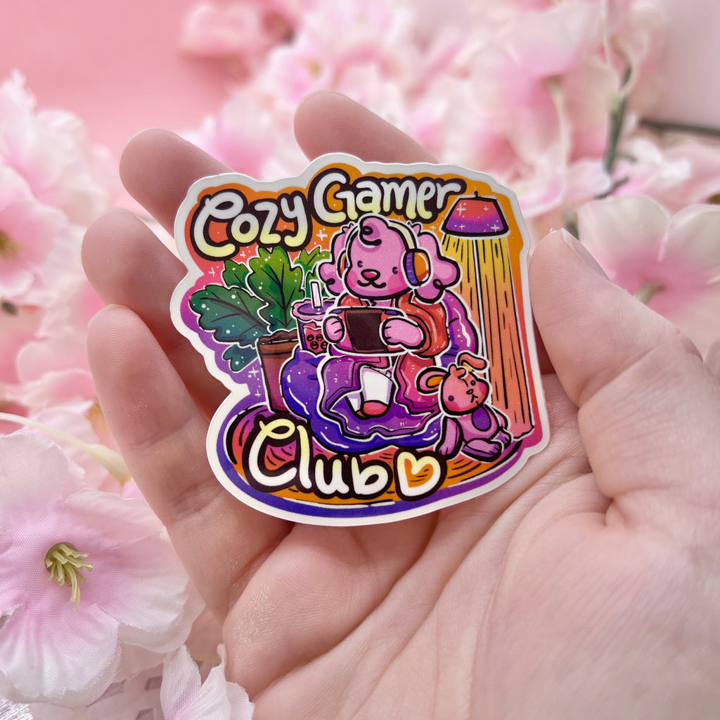 “Cozy Gamer Club” Puppy ~ Sticker Sticker Woolblossom   