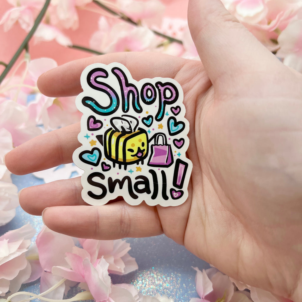 Shop Small! Bee ~ Sticker Sticker Woolblossom   