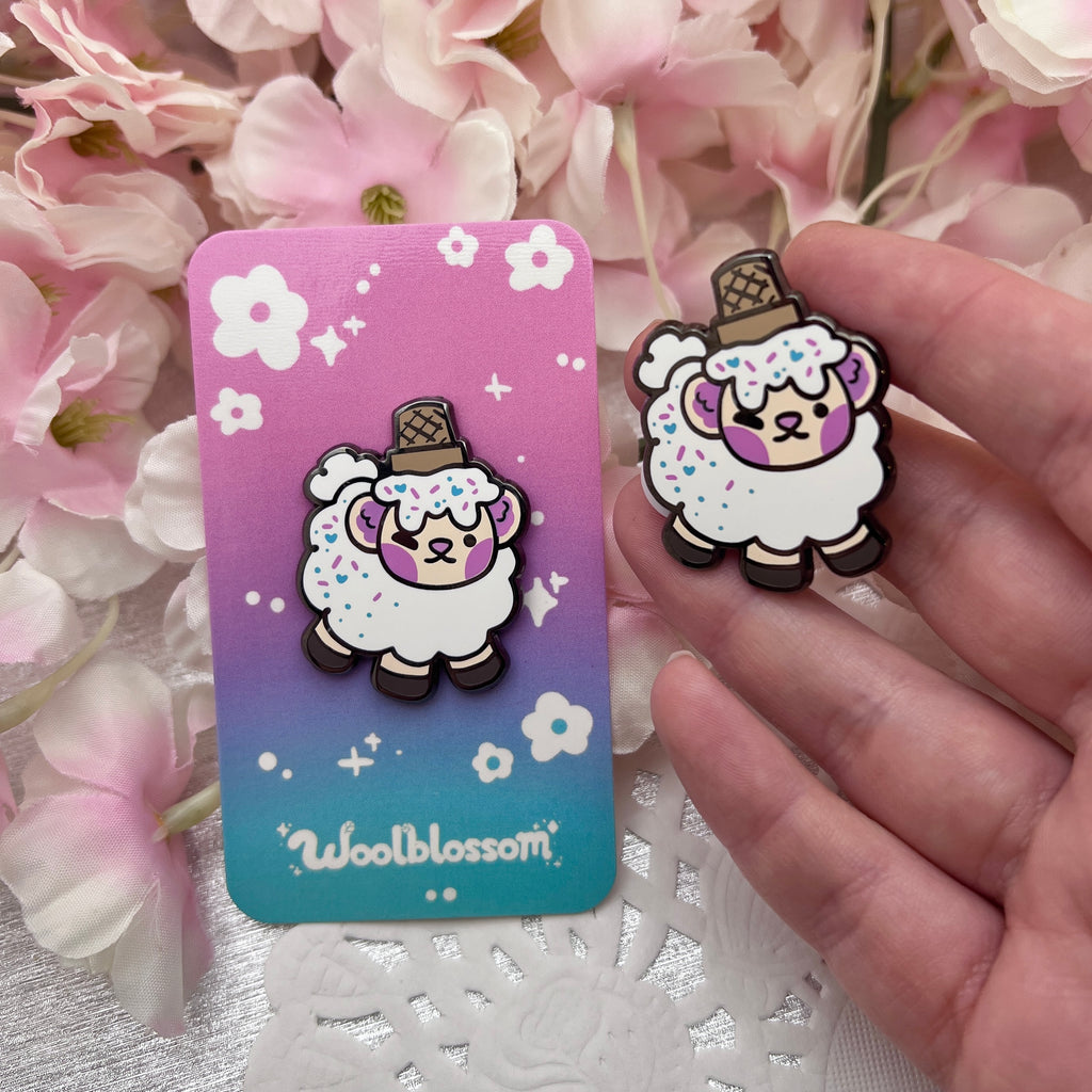 Ice Cream Sprout ~ Enamel Pin Enamel Pin Woolblossom   