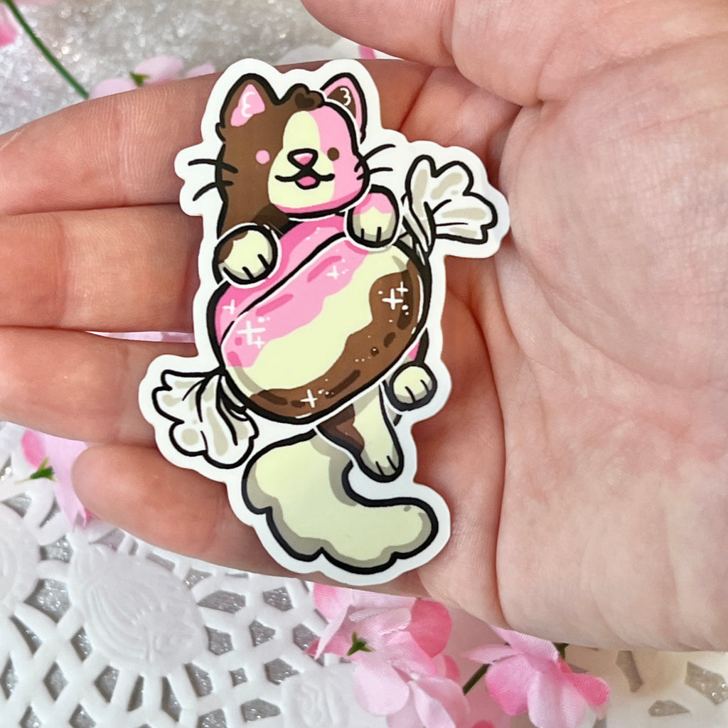 Polly the Neapolitan Cat Taffy ~ Sticker  Woolblossom   