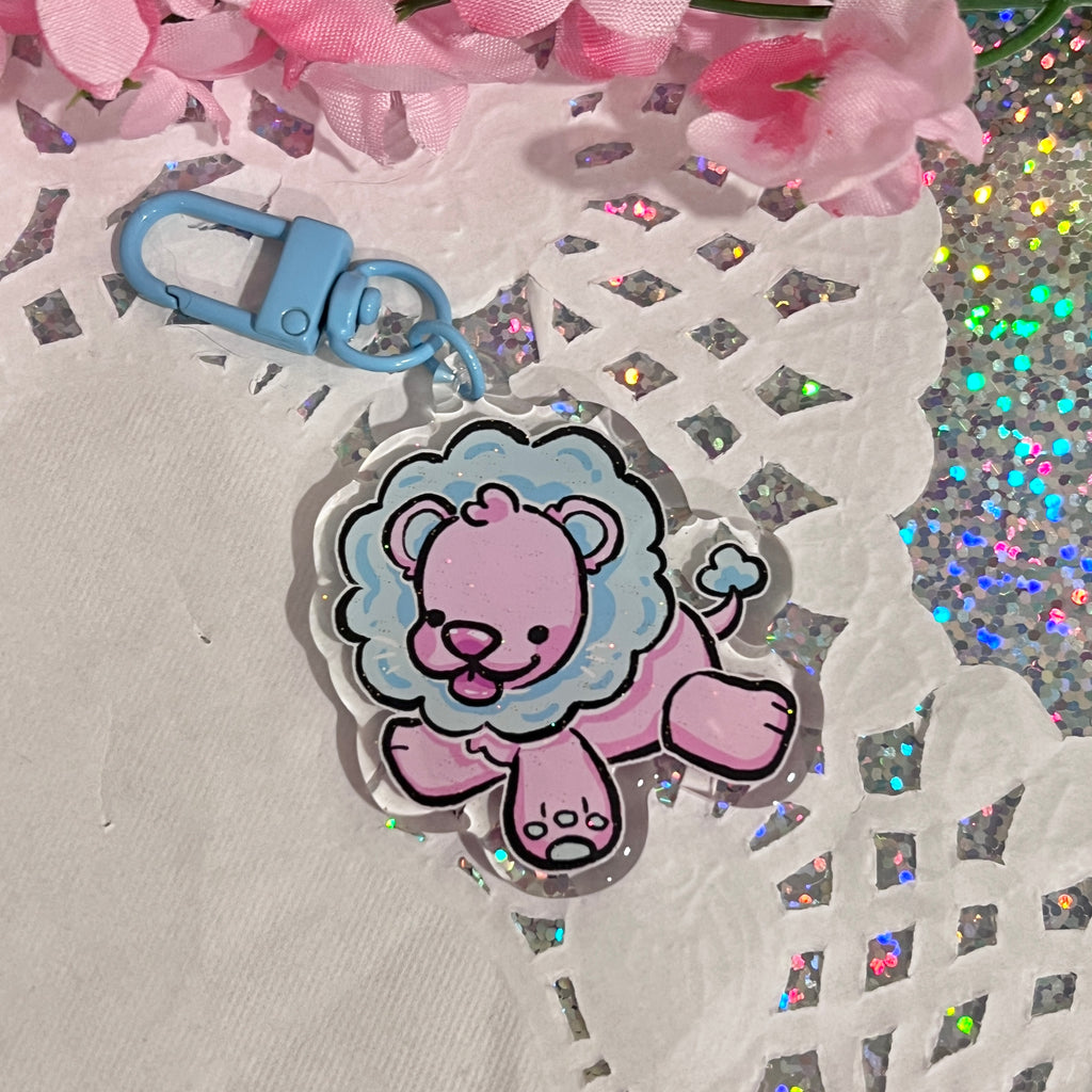 Cotton Candy Lion!!! ~ Glitter Charm  Woolblossom   