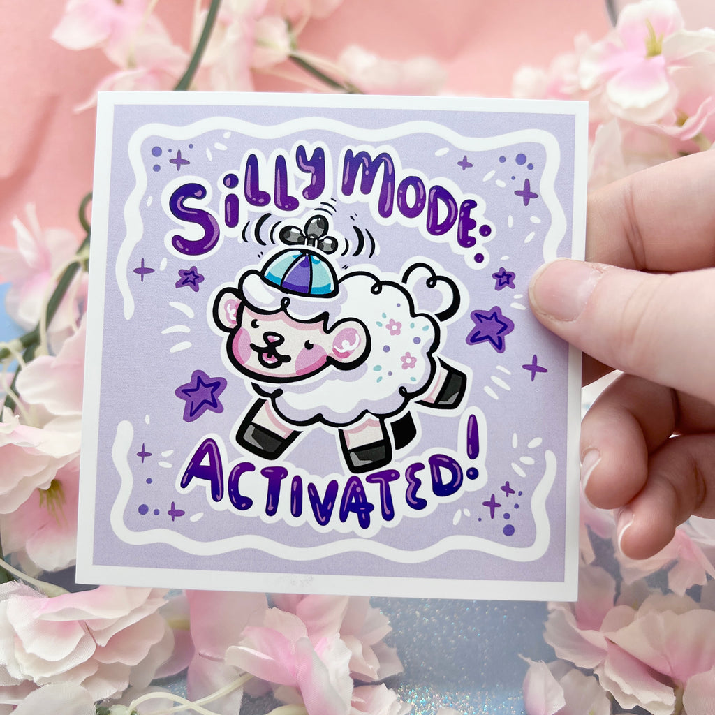 “Silly Mode: Activated!" Sprout ~ Print Print Woolblossom   