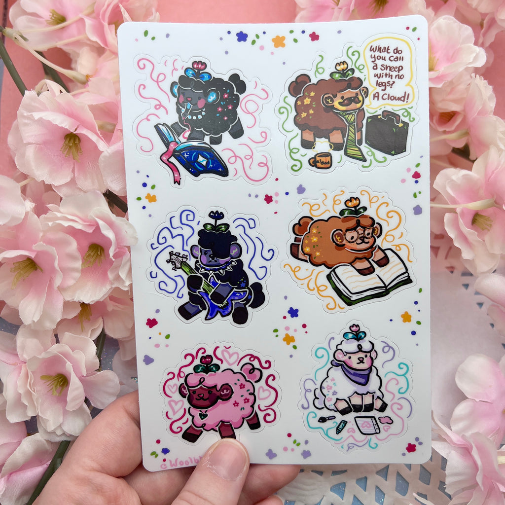 Blossom Family ~ Sticker Sheet Sticker Sheet Woolblossom   