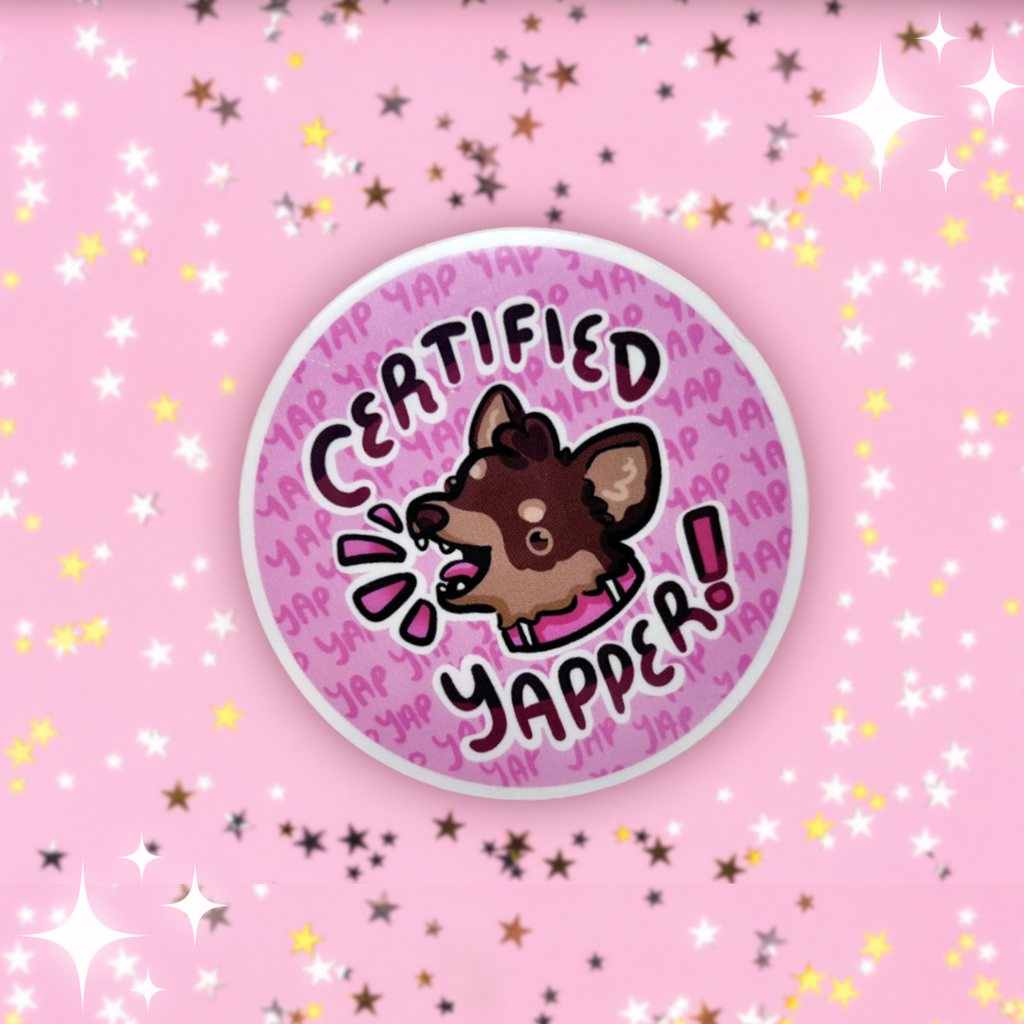 "Certified Yapper!" Chihuahua ~ Sticker Sticker Woolblossom   