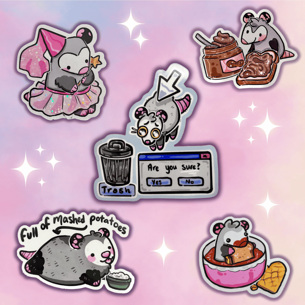 Opossum Sticker Bundle! Sticker Woolblossom   