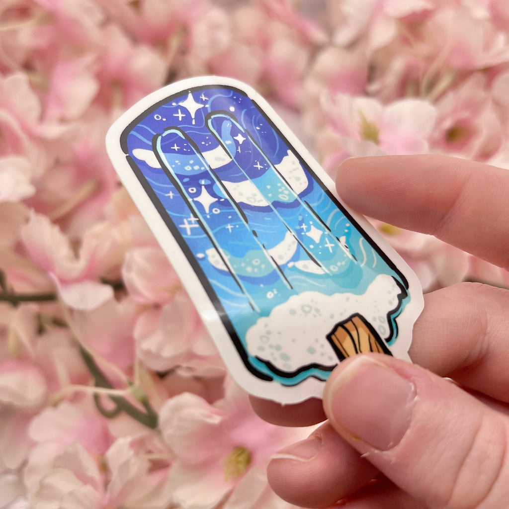 Ocean Waves Popsicle ~ Sticker Sticker Woolblossom   