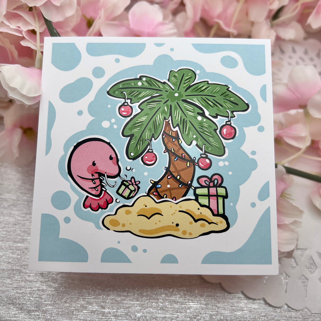 Shrimp Summer Christmas Tree ~ Print Print Woolblossom   