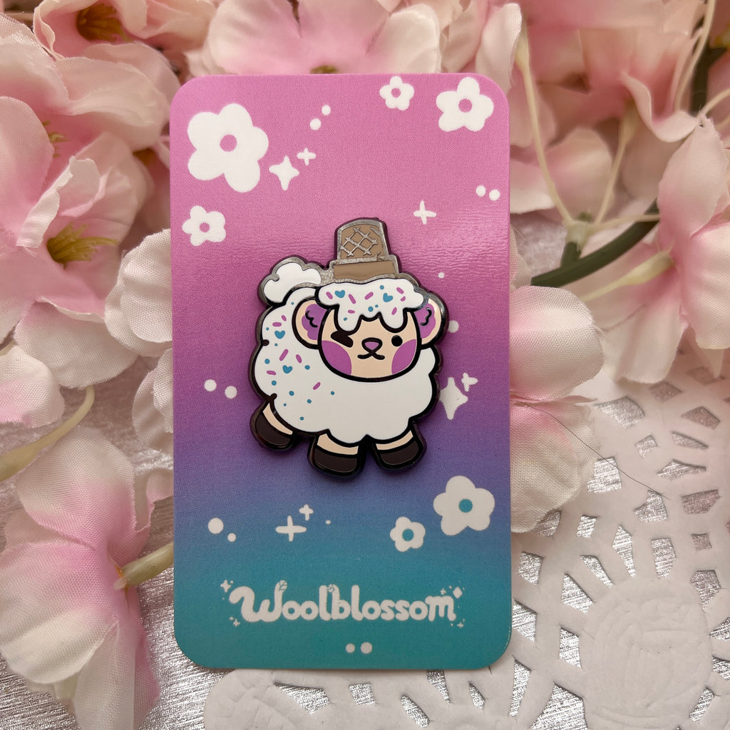 Ice Cream Sprout ~ Enamel Pin Enamel Pin Woolblossom   