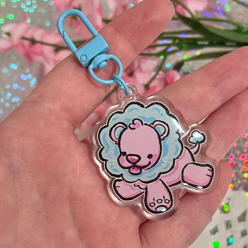 Cotton Candy Lion!!! ~ Glitter Charm  Woolblossom   