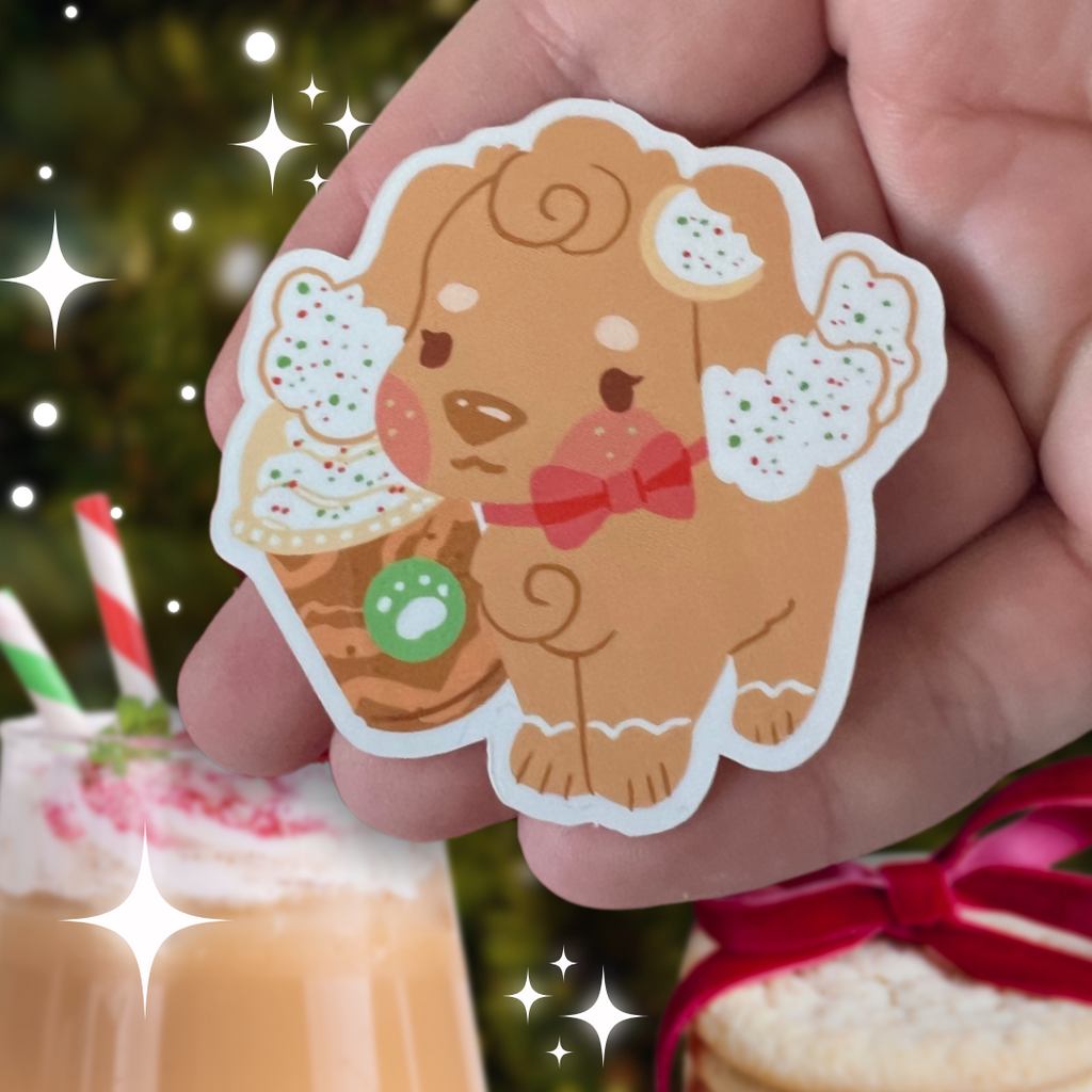 Sugar Cookie Frappe Puppy ~ Sticker  Woolblossom   