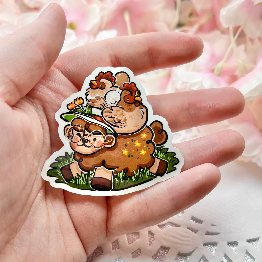 Chicken Stack Sage Sheep ~ Sticker Sticker Woolblossom   