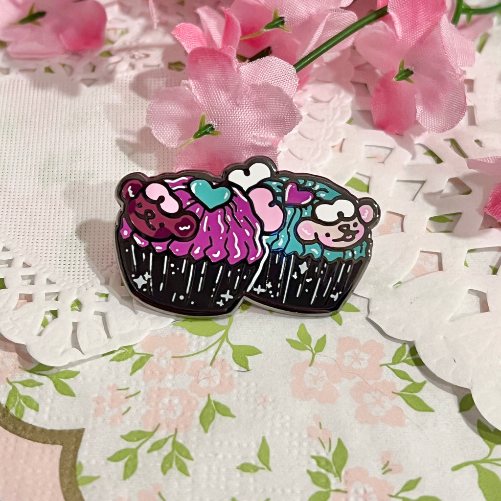 Truffle Tulip and Sprout ~ Enamel Pin  Woolblossom   