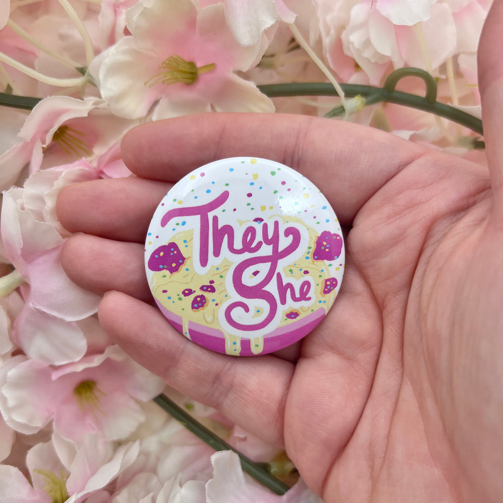 Ice Cream Pronouns ~ Buttons  Woolblossom They/She  