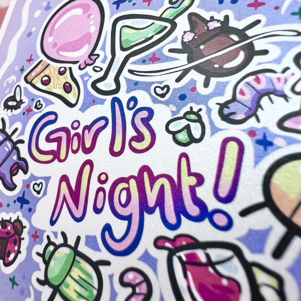 Bug Girl's Night! ~ Shimmer Print Print Woolblossom   