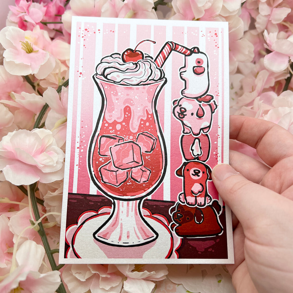 Italian Cream Soda Puppies ~ Shimmer Print  Woolblossom   