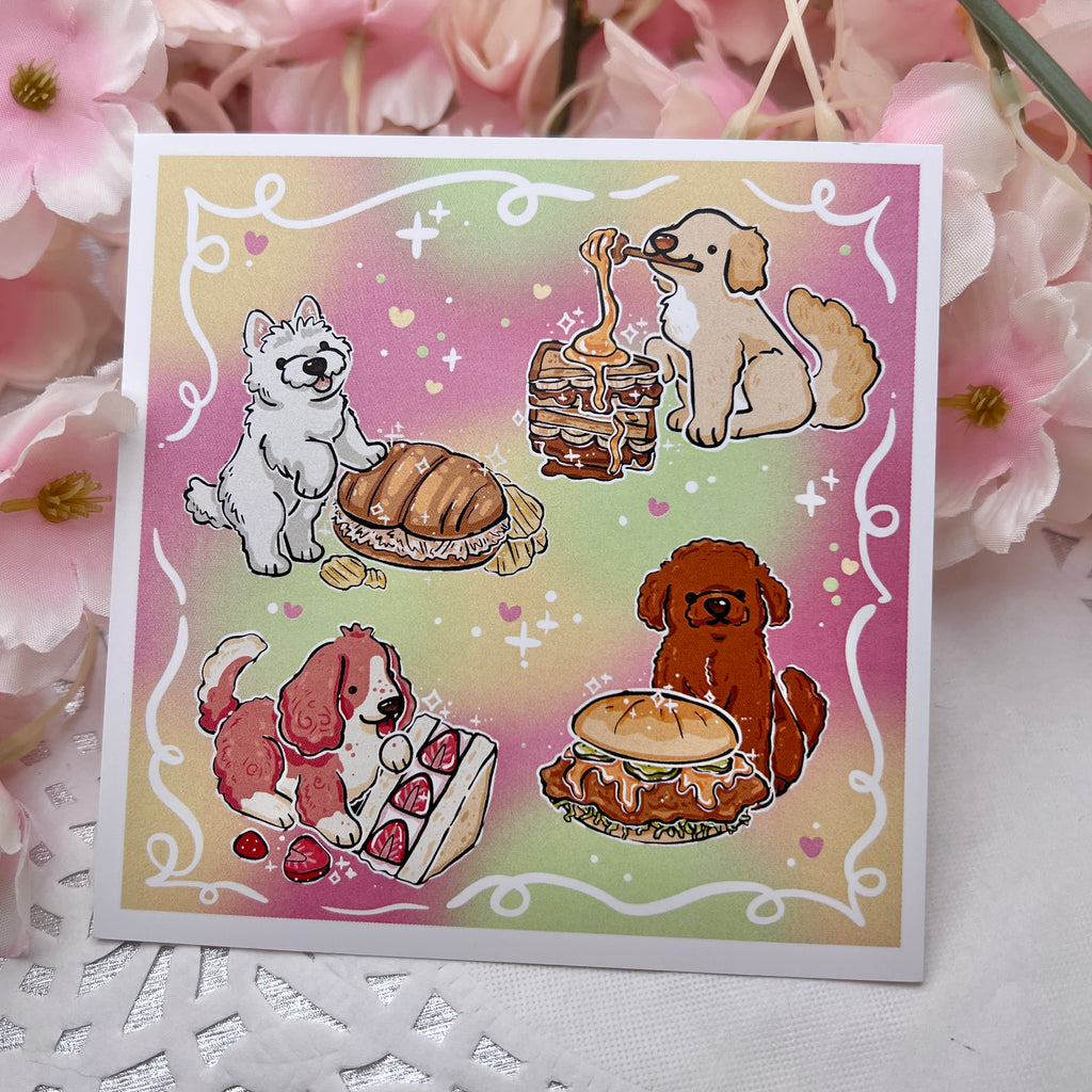 Sandwich Puppies! ~ Print Print Woolblossom   