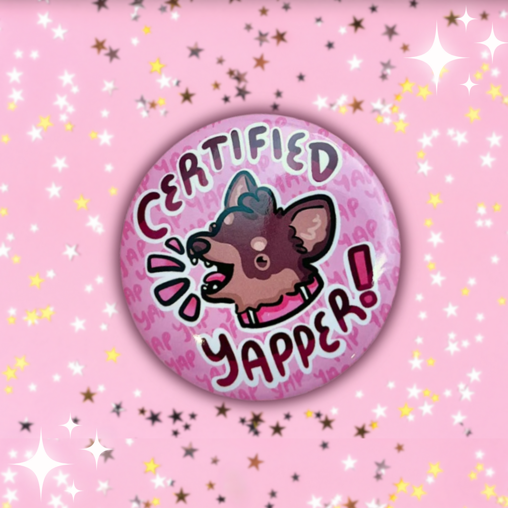 “Certified Yapper!" Chihuahua ~ Button Button Woolblossom   