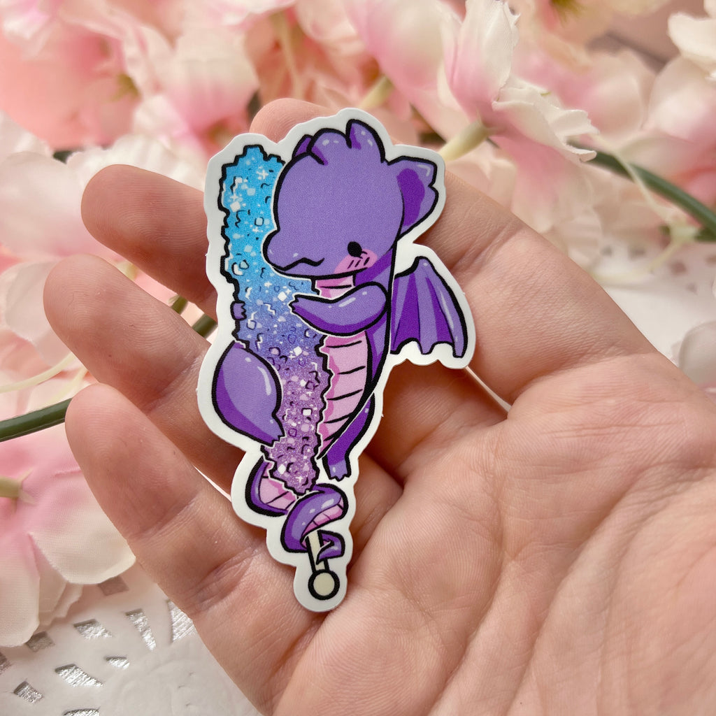 Rock Candy Dragon ~ Pixie Dust Glitter Sticker  Woolblossom   