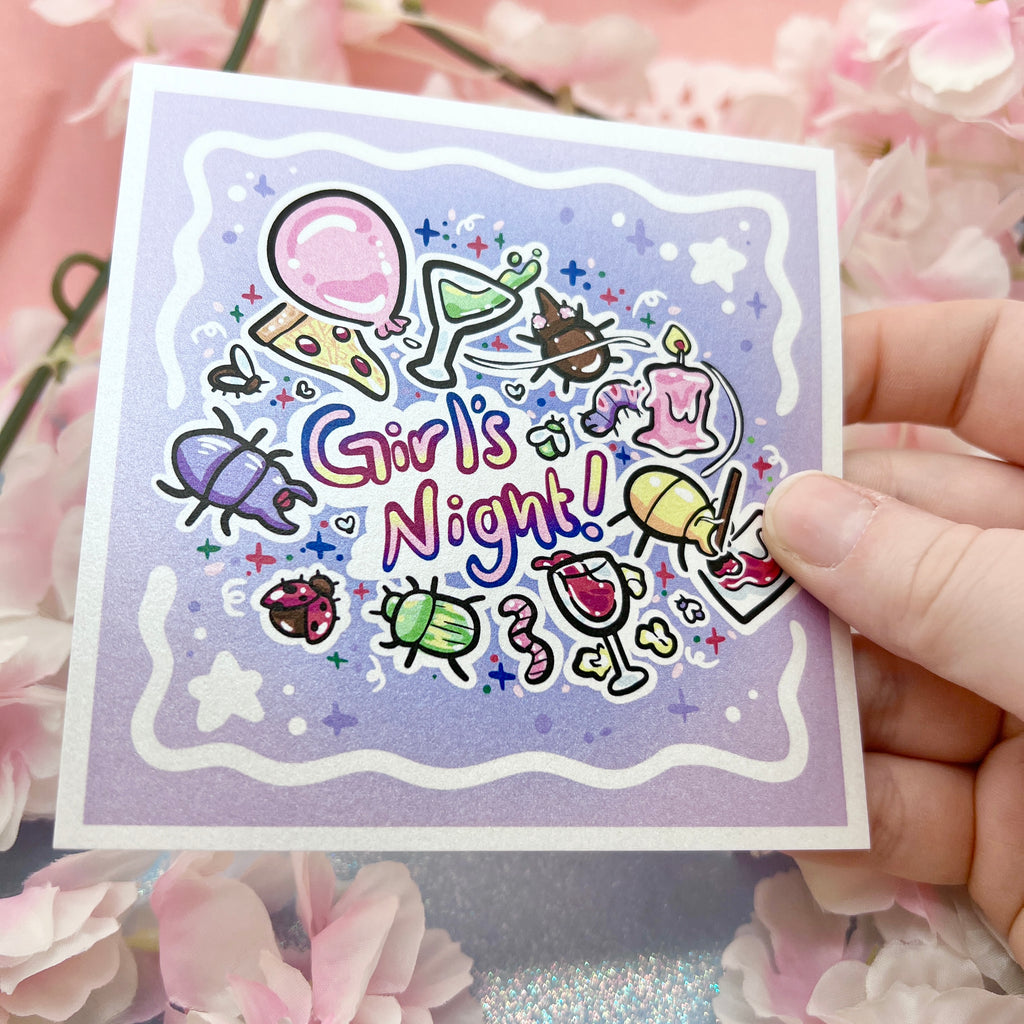 Bug Girl's Night! ~ Shimmer Print Print Woolblossom   