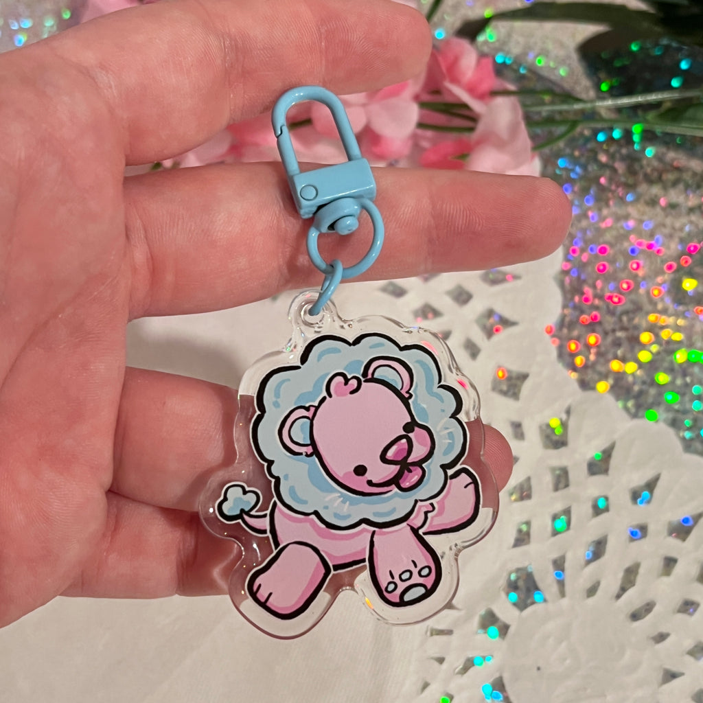 Cotton Candy Lion!!! ~ Glitter Charm  Woolblossom   