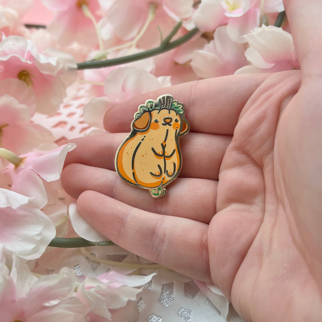 Squash Puppy ~ Enamel Pin Enamel Pin Woolblossom   