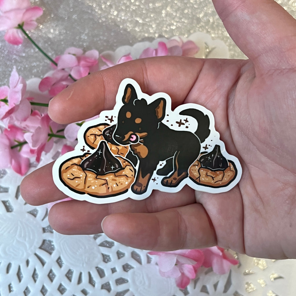 Mini Pinscher Peanut Butter Blossoms ~ Sticker  Woolblossom   