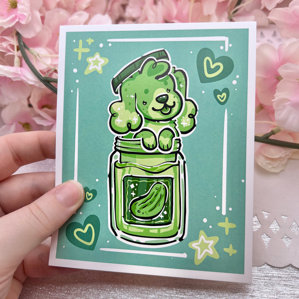 Pickle Jar Puppy ~ Print Print Woolblossom   