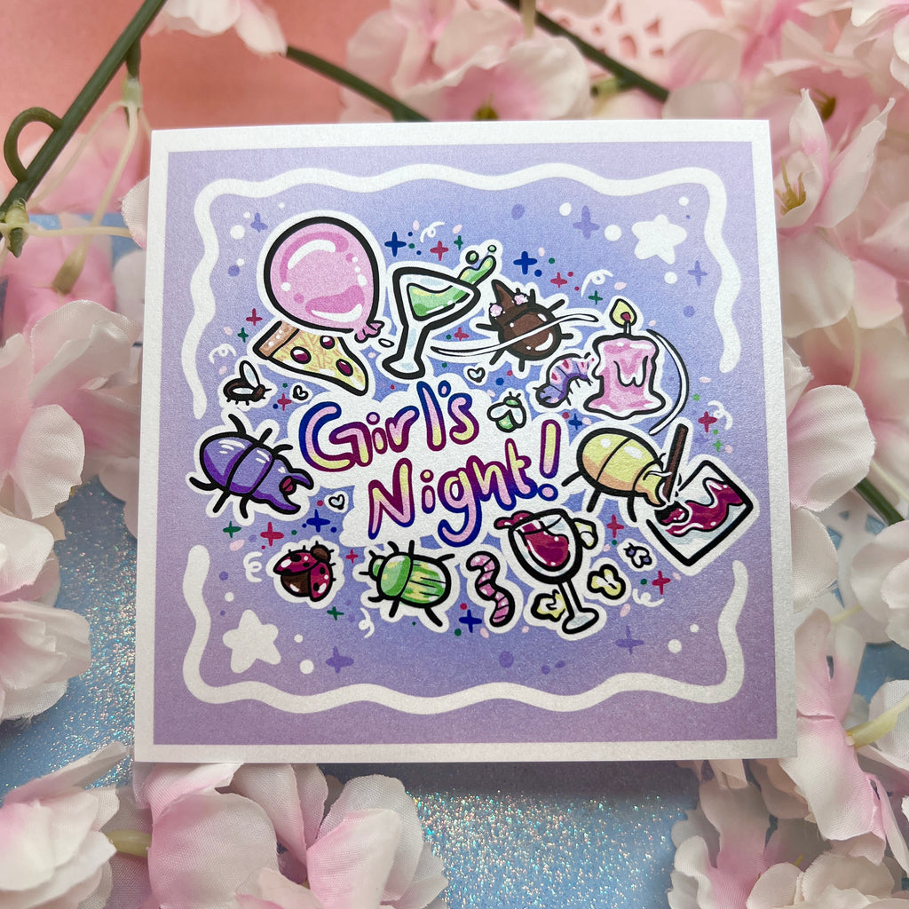 Bug Girl's Night! ~ Shimmer Print Print Woolblossom   