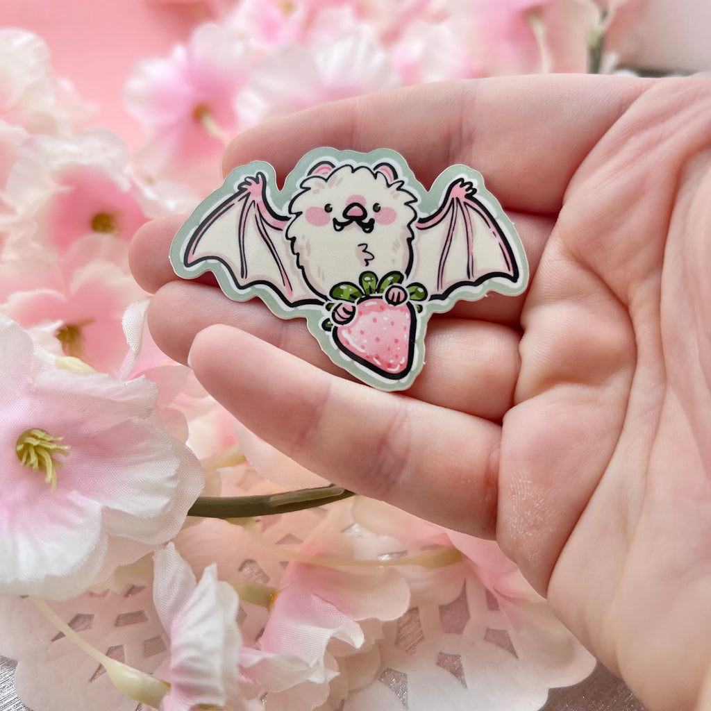 Pineberry Bat ~ Sticker Sticker Woolblossom   