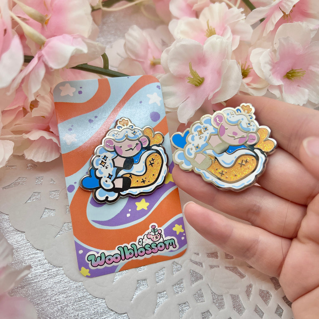 Laundry Pod Sprout ~ Glitter Enamel Pin Enamel Pin Woolblossom   