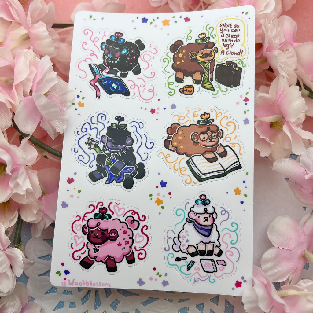 Blossom Family ~ Sticker Sheet Sticker Sheet Woolblossom   