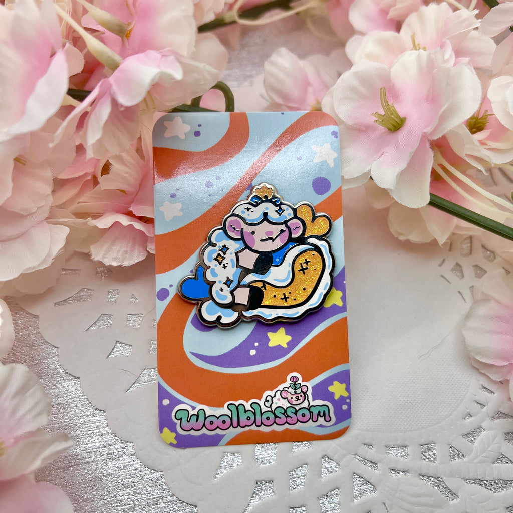 Laundry Pod Sprout ~ Glitter Enamel Pin Enamel Pin Woolblossom   