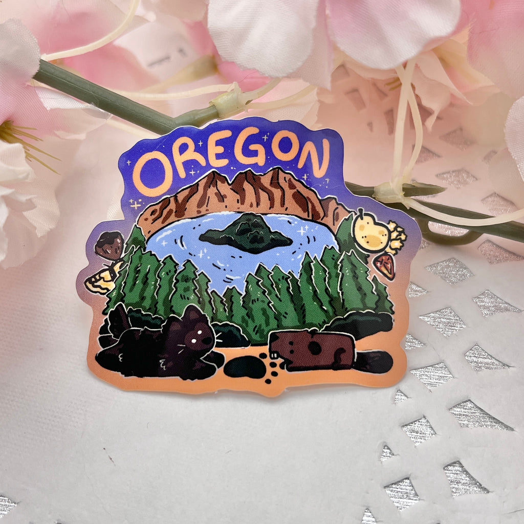 Oregon ~ State Cats Sticker Sticker Woolblossom   