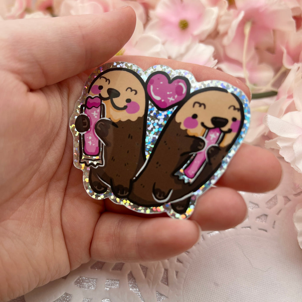 Otter Pops ~ Glitter Sticker Sticker Woolblossom   