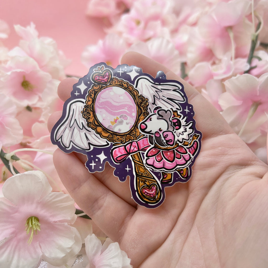 Magical Girl Mirror Opossum ~ Sticker Sticker Woolblossom   