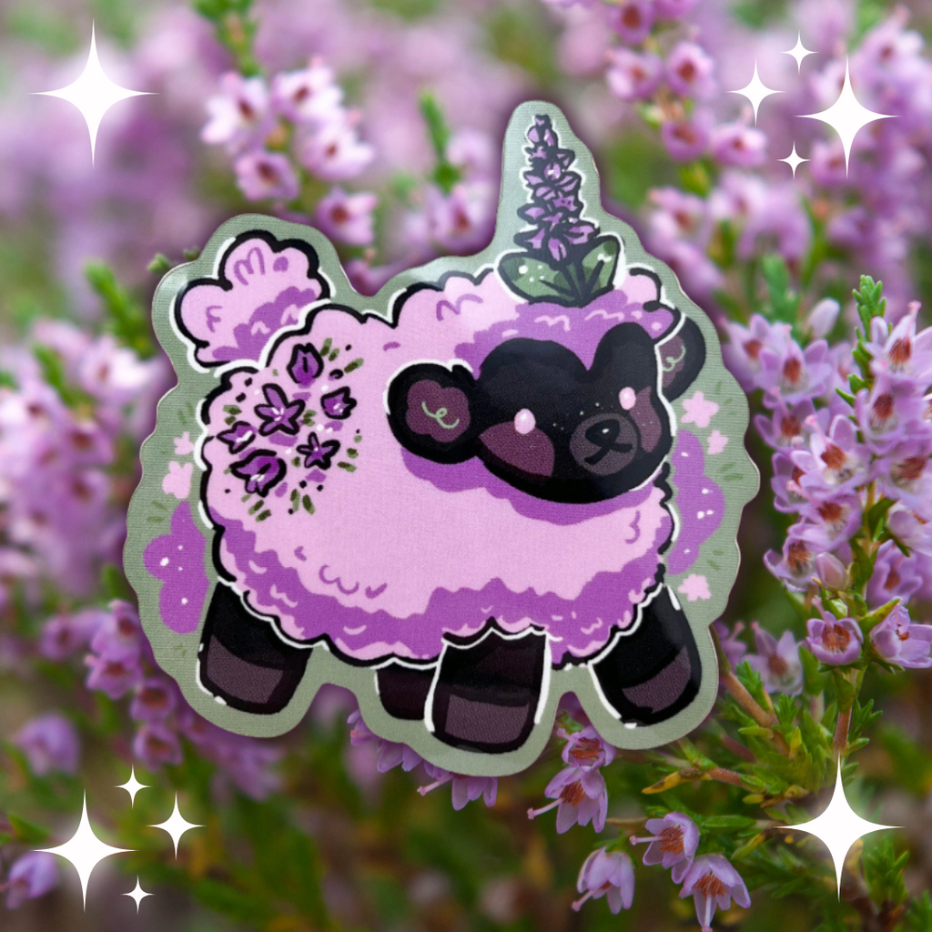 Heather Sheep ~ Sticker  Woolblossom   