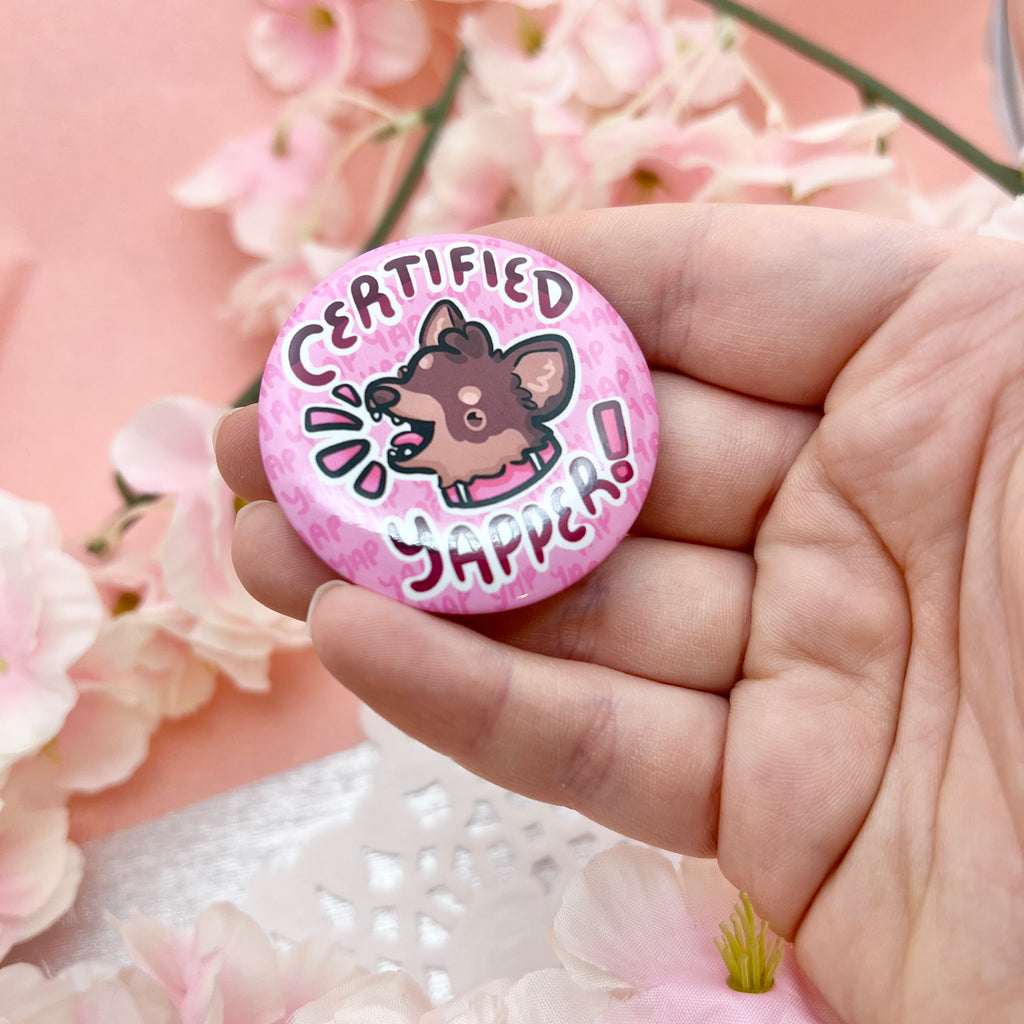 “Certified Yapper!" Chihuahua ~ Button Button Woolblossom   