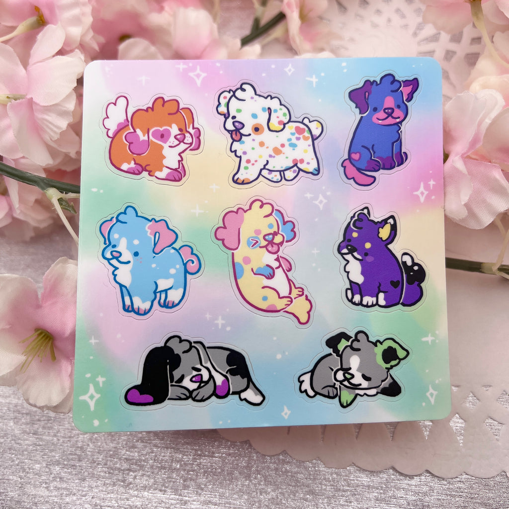 Pride Puppies! ~ Sticker Sheet  Woolblossom   