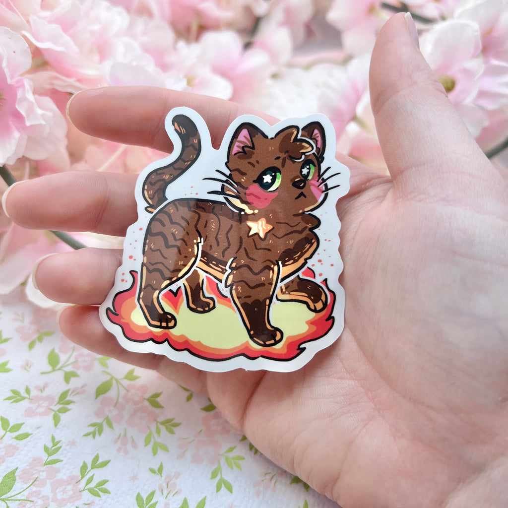 Ember the Leader Cat ~ Sticker Sticker Woolblossom   