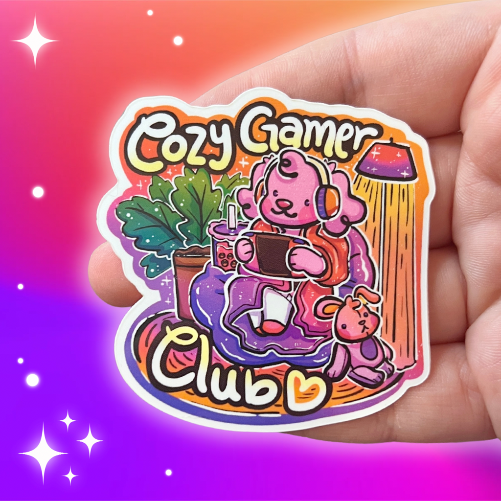 “Cozy Gamer Club” Puppy ~ Sticker Sticker Woolblossom   