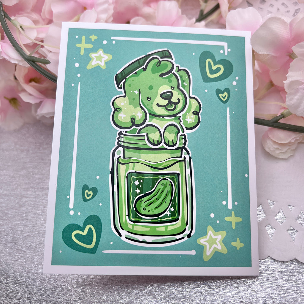 Pickle Jar Puppy ~ Print Print Woolblossom   