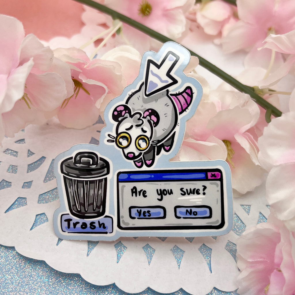 Internet Trash Opossum ~  Sticker Sticker Woolblossom   