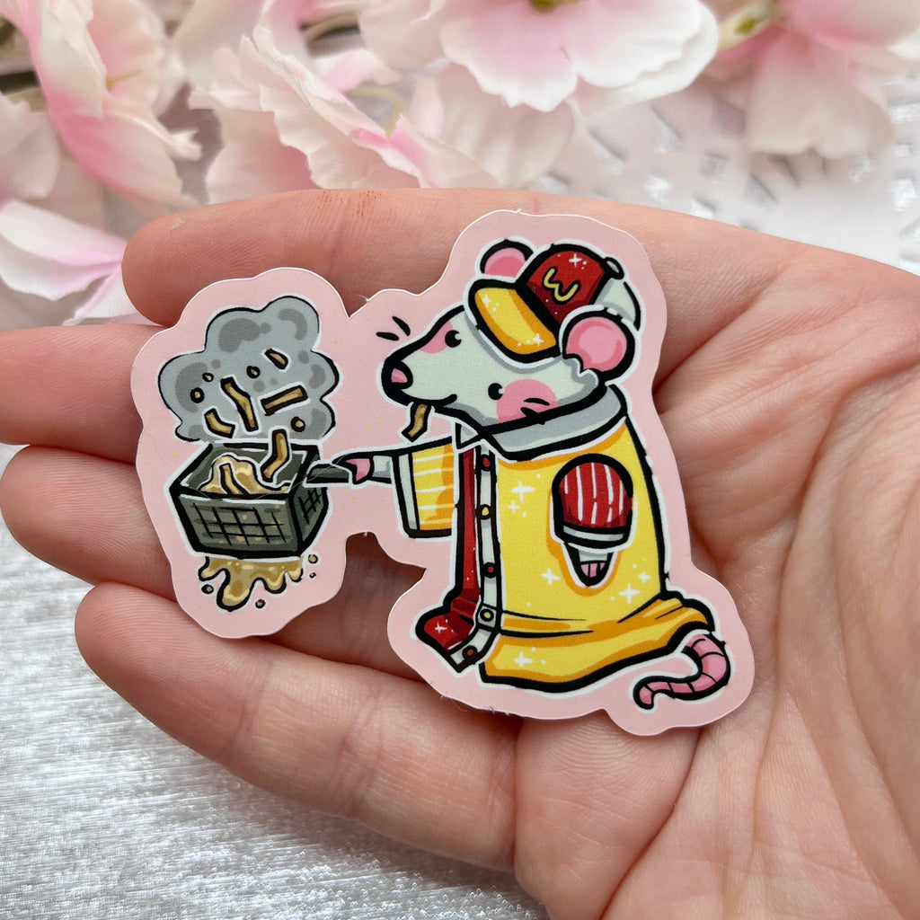 Rat'Donalds Fry Rat ~ Sticker Sticker Woolblossom   