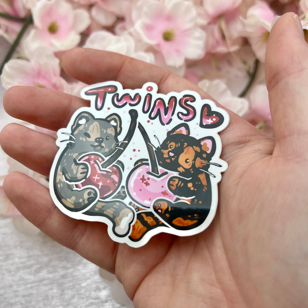 Twin Torties! ~ Sticker Sticker Woolblossom   