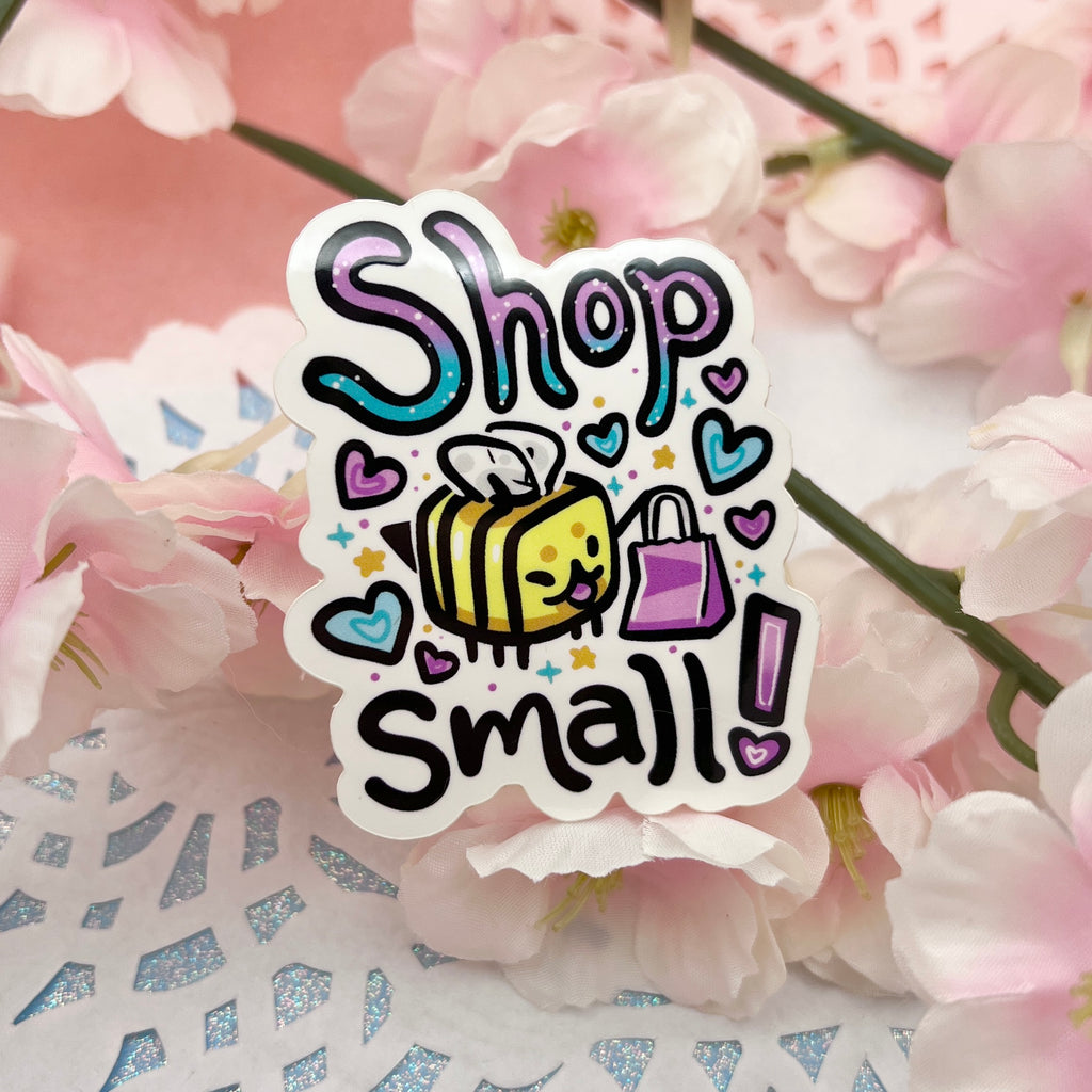 Shop Small! Bee ~ Sticker Sticker Woolblossom   