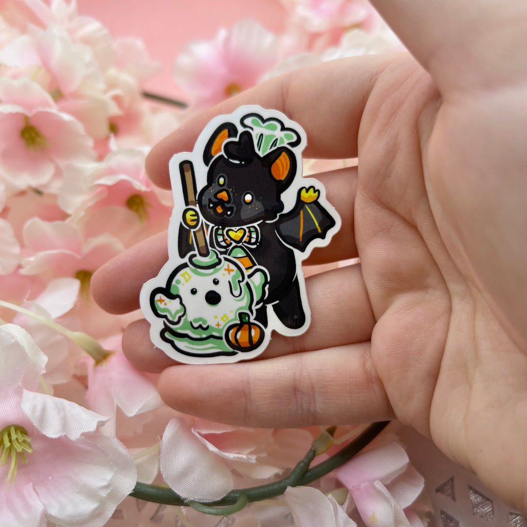 Cakepop Baker Bat ~ Sticker Sticker Woolblossom   