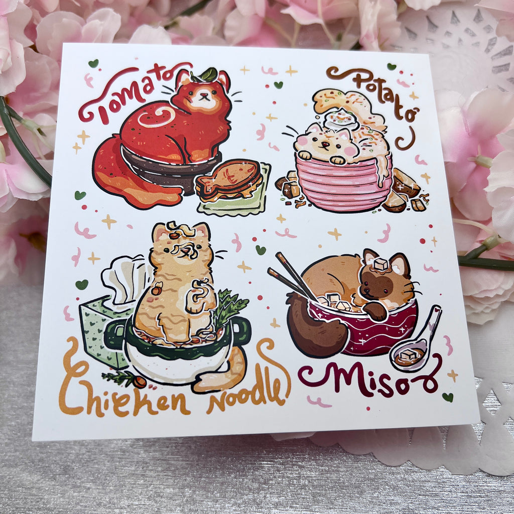 Soup Cats! ~ Print Print Woolblossom   